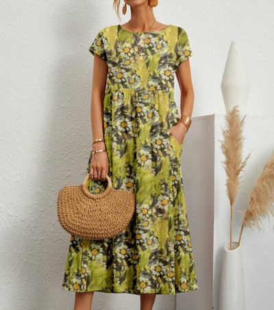 Roselle - Chic Floral Dress