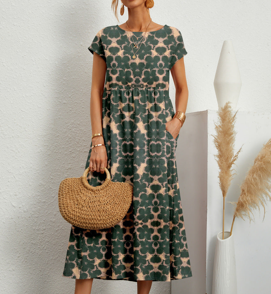 Roselle - Chic Floral Dress