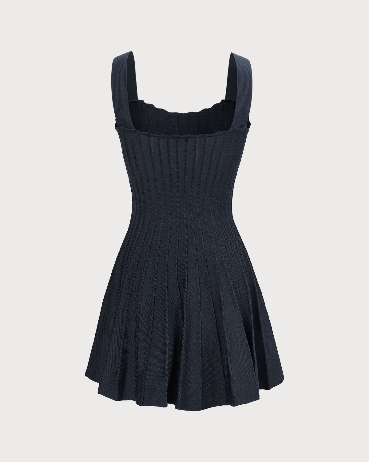 Sienna - Women's Navy Knitted Sweater Dress